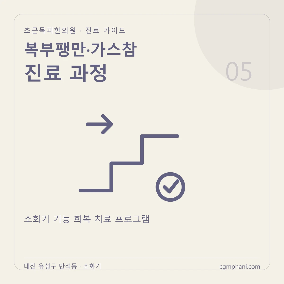 복부팽만·가스참 · 진료 과정 진료 안내