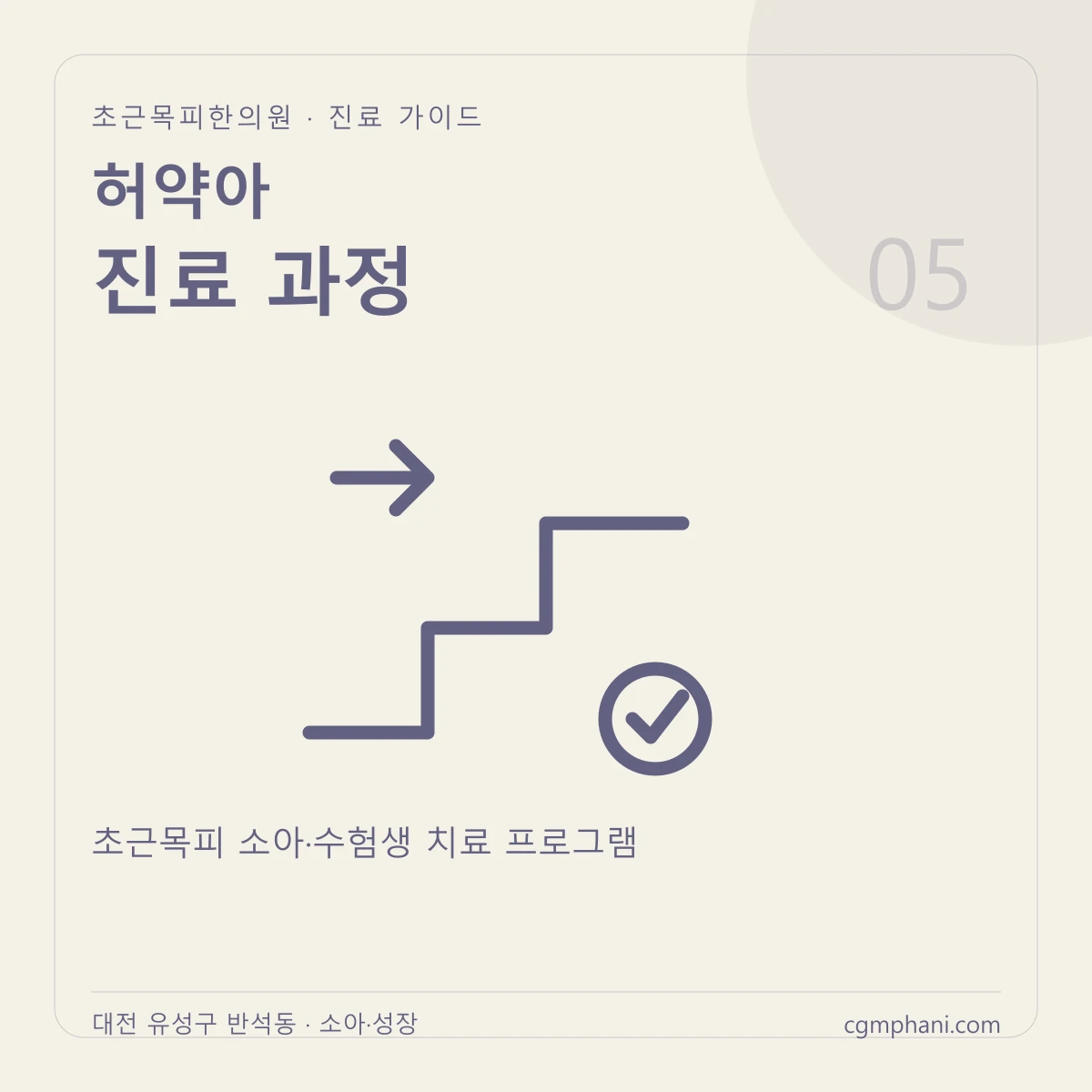 허약아 · 진료 과정 진료 안내