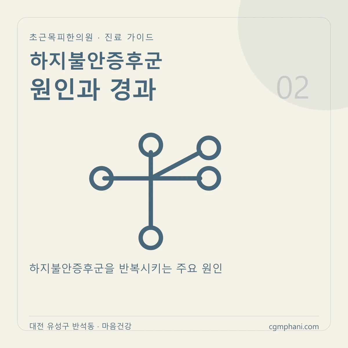 하지불안증후군 · 원인과 경과 진료 안내