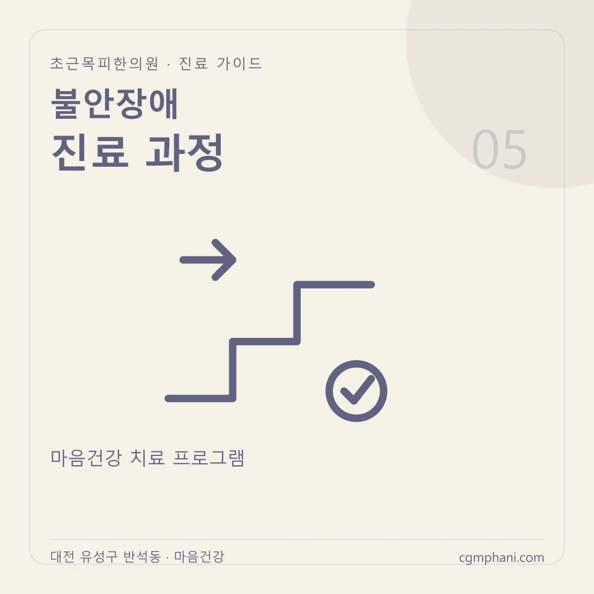 불안장애 · 진료 과정 진료 안내
